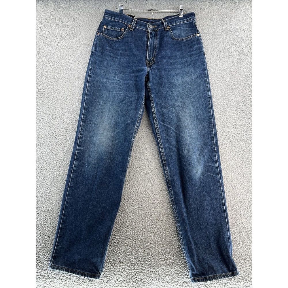Levis 550 Jeans Mens 34x34 (33x33.5 Actual) Blue Relaxed Fit Denim VINTAGE Y2K